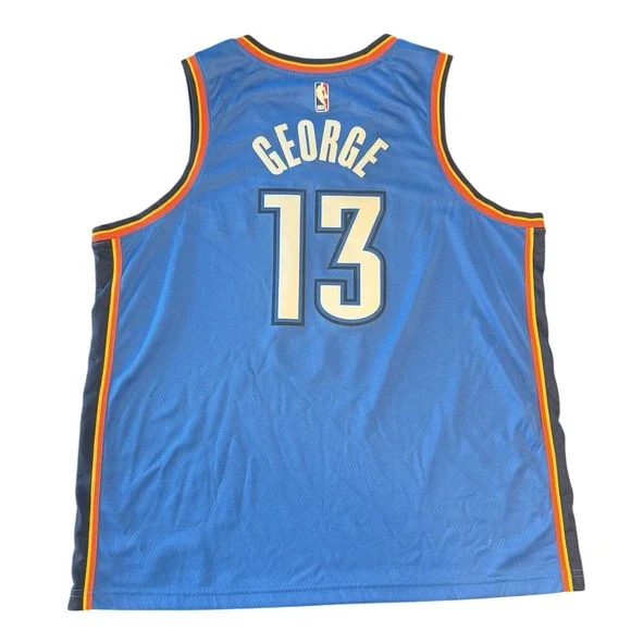 Logo Okc Thunder Love's Patch Nike Swingman Paul George OKC
